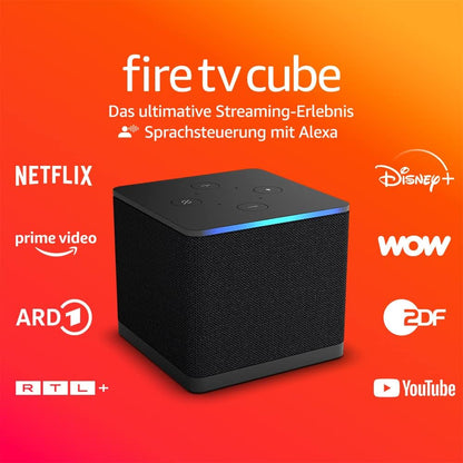 Amazon Fire TV Cube 3 4K + Ethernet - Premium Kodi, Spiele-Emulator, Vavoo