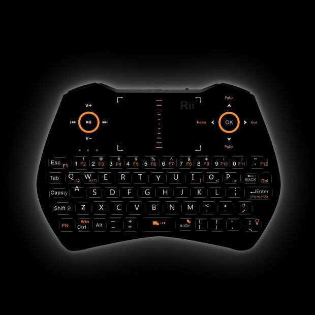 Riitek Rii mini One i28 Tastatur & Maus Kombo DE beleuchtet kabellos