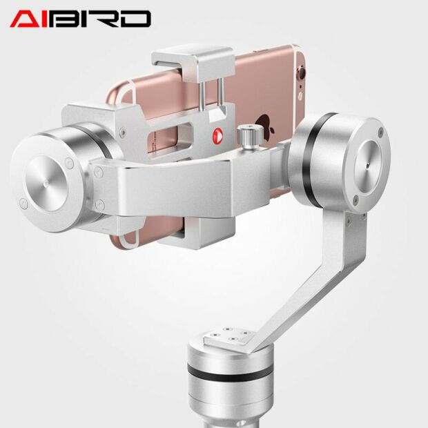 AIBIRD Uoplay 2S Premium Smartphone Gimbal Actioncam 3 Achsen Stabilistaor Silber Diamond B-Ware