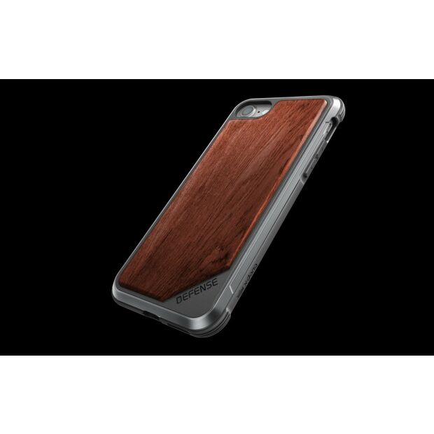 Premium Schutzhülle stoßfest Case Cover X-Doria Defense Lux Holz für iPhone 7 / 8
